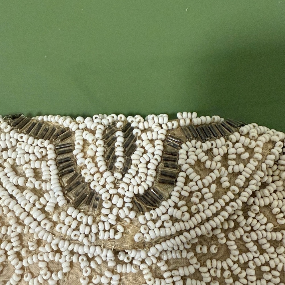Antique Beaded Purse 1930’s. Handmade in Belgium. - Picture 6 of 6